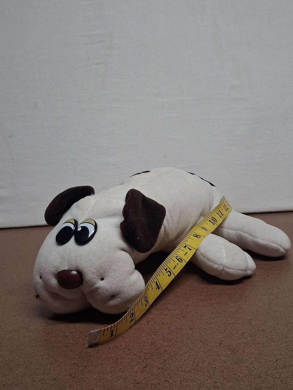 Plush Cream & Brown Dog Stuffed Toy for Pets